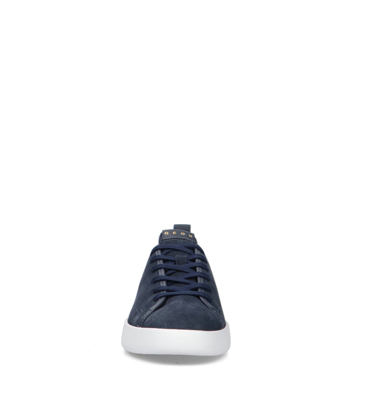 GEOX Sneaker uomo blu in suede