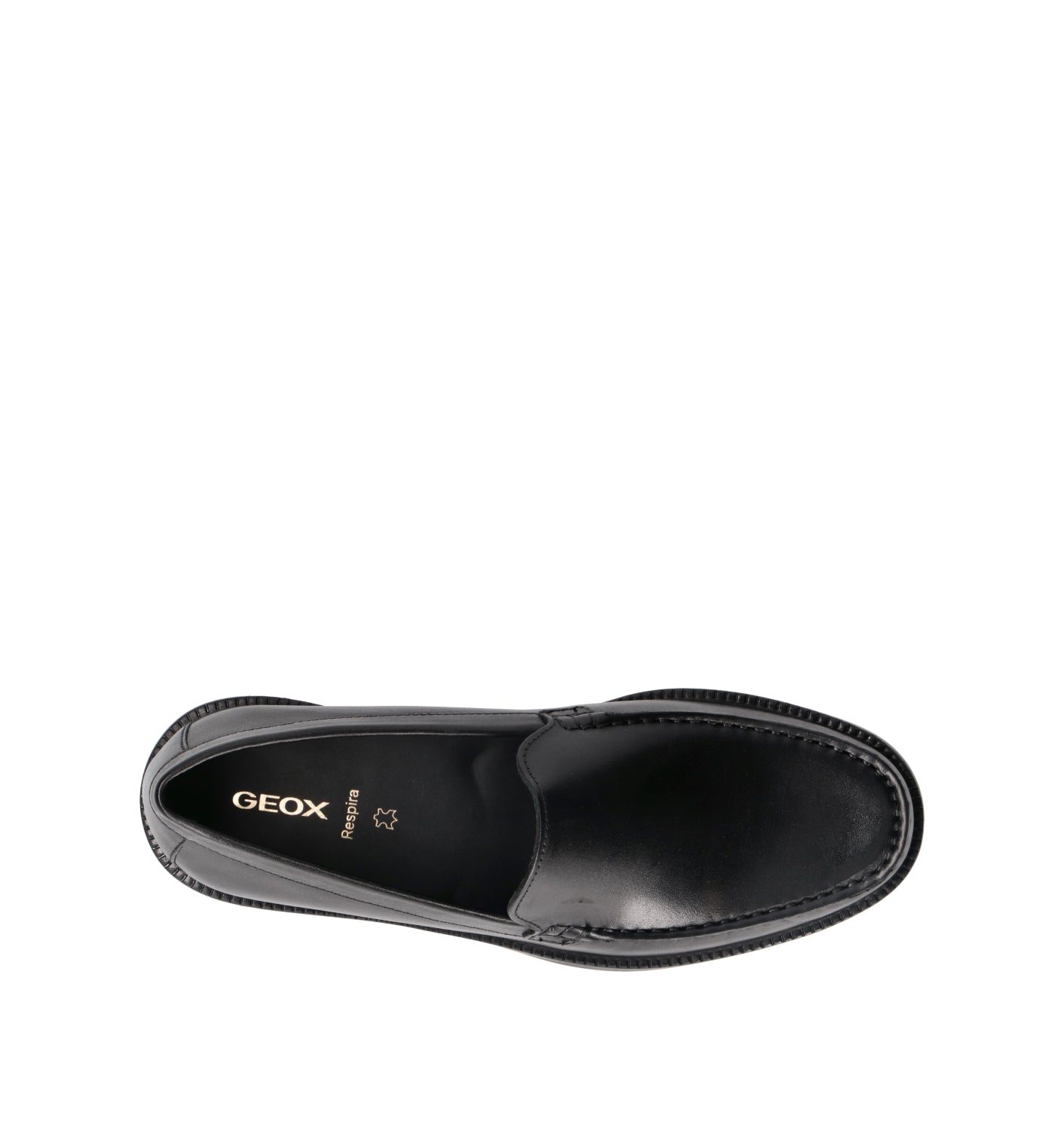 GEOX Mocassino uomo nero in pelle