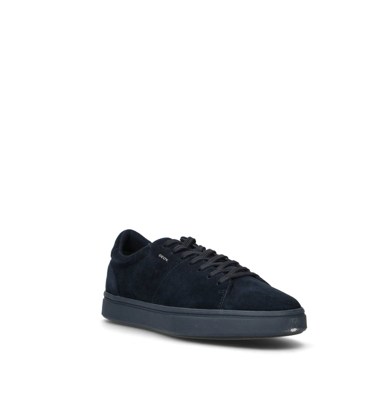 GEOX Sneaker uomo blu in suede