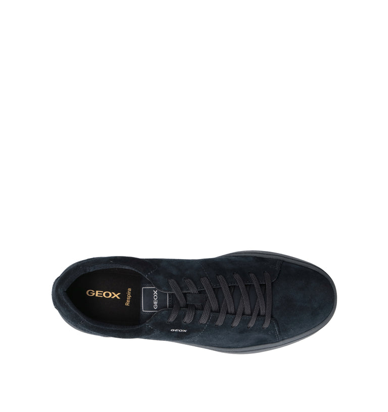 GEOX Sneaker uomo blu in suede