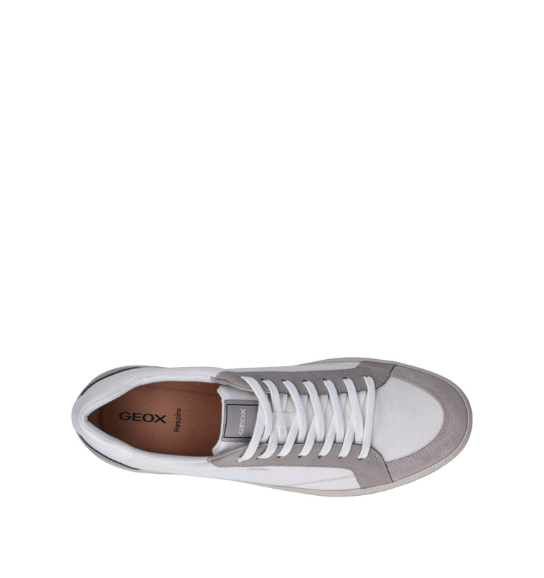 GEOX Sneaker uomo bianca/grigia