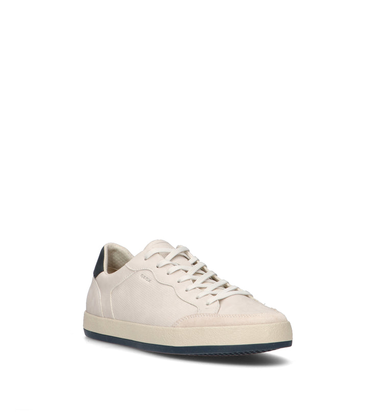 GEOX Sneaker uomo bianca in nabuk