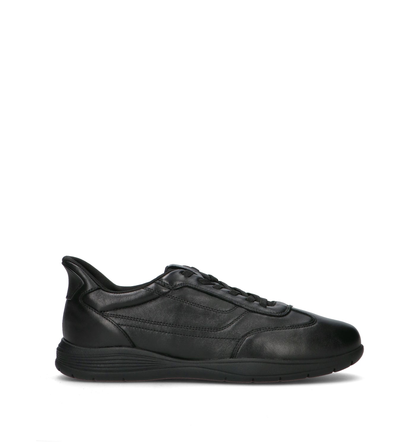 GEOX Sneaker uomo nera in pelle