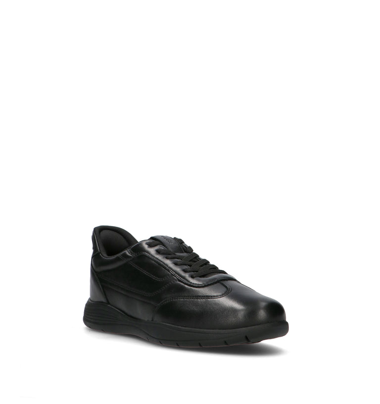 GEOX Sneaker uomo nera in pelle