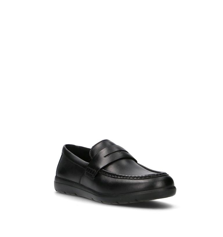 GEOX Mocassino uomo nero in pelle