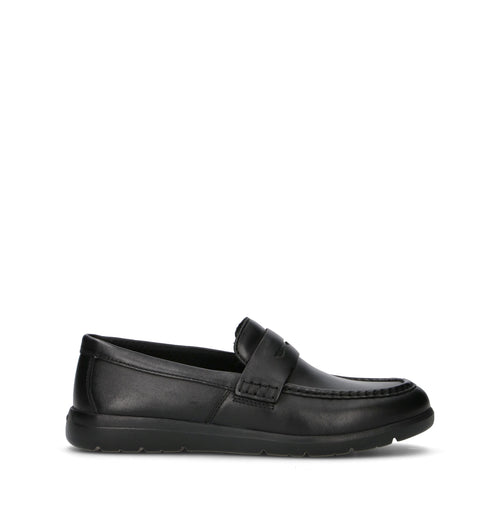 GEOX Mocassino uomo nero in pelle