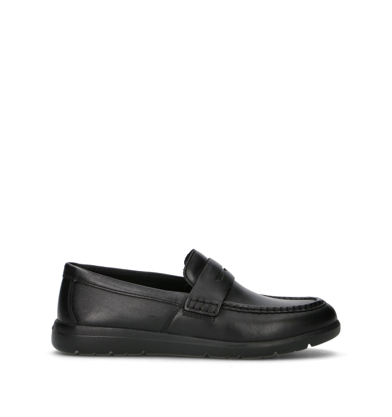 GEOX Mocassino uomo nero in pelle