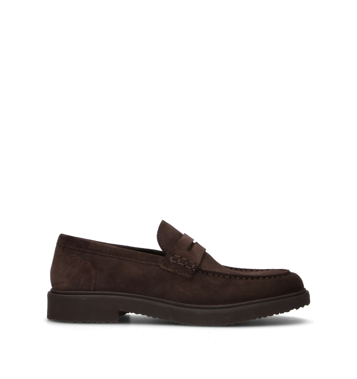 GEOX Mocassino uomo marrone in suede