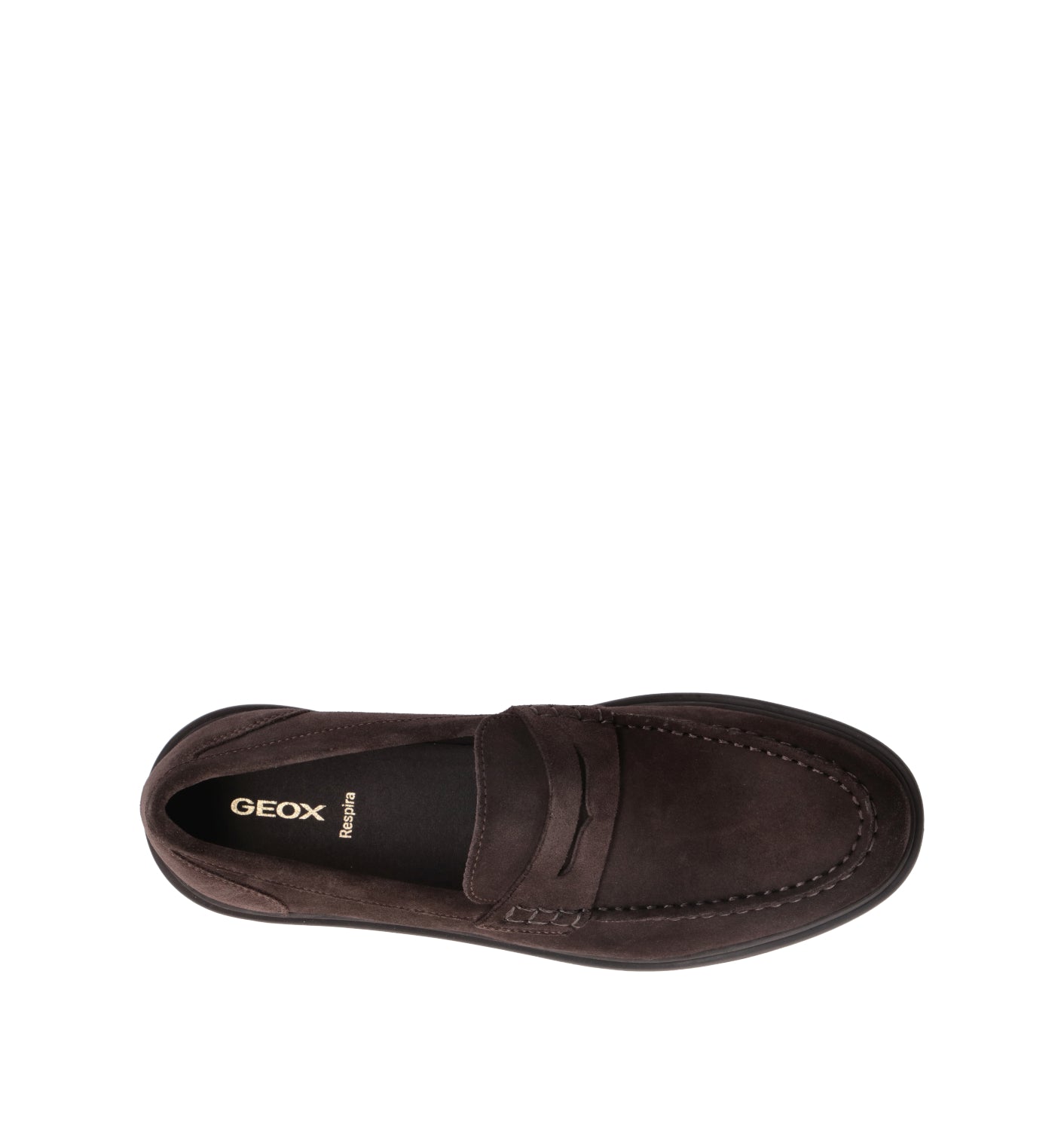 GEOX Mocassino uomo marrone in suede