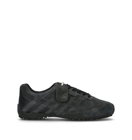 GEOX Sneaker uomo nera in suede