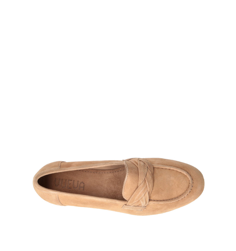 VUEVA Mocassino donna beige in suede