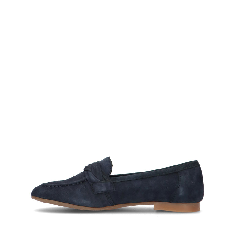 VUEVA Mocassino donna navy in suede