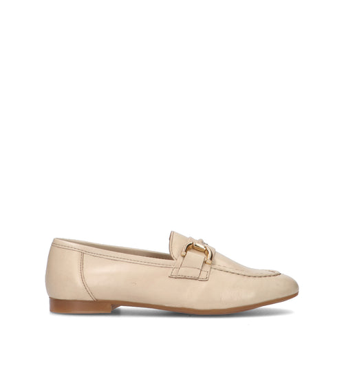 VUEVA Mocassino donna crema in pelle