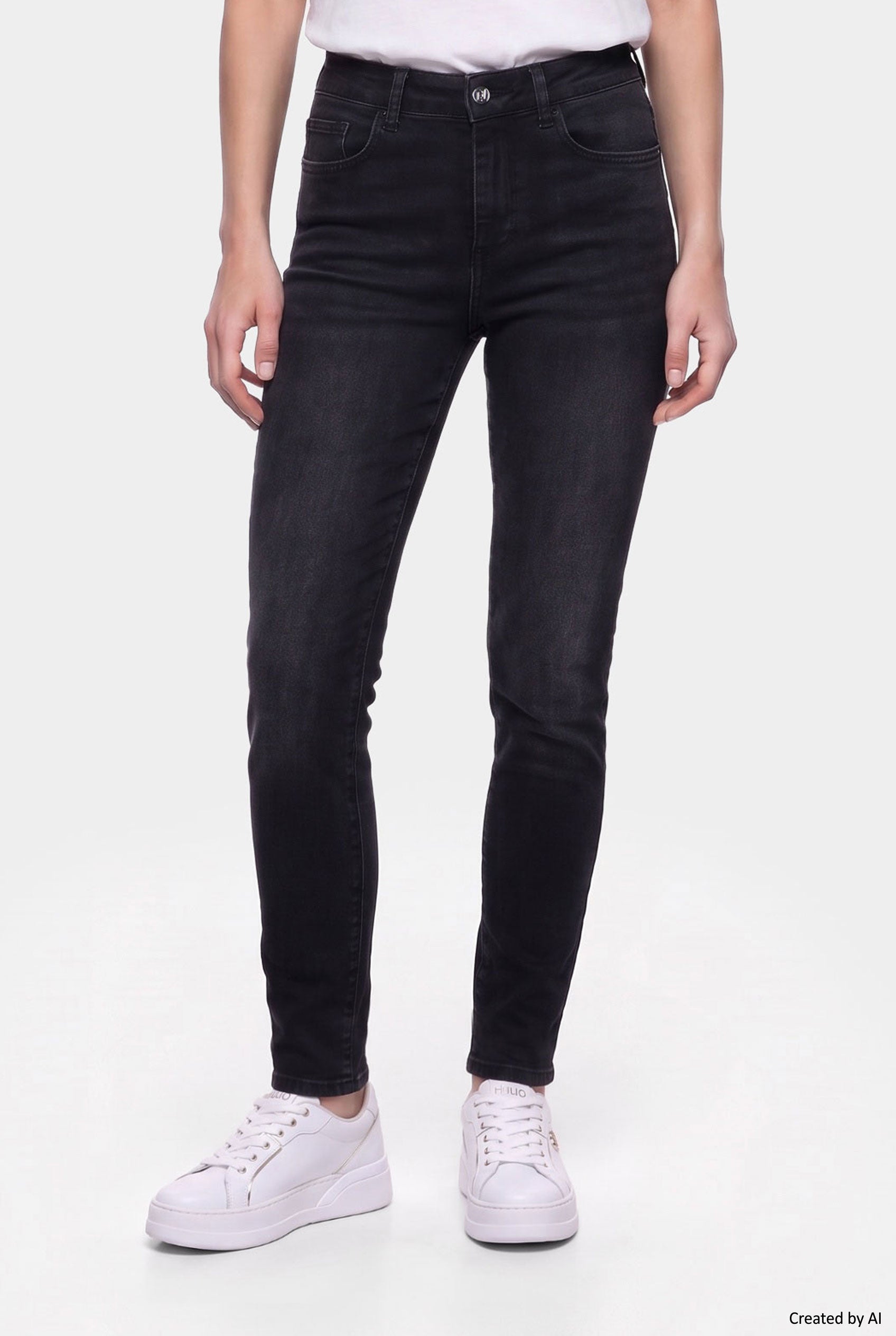 LIU JO Pantalone donna denim nero