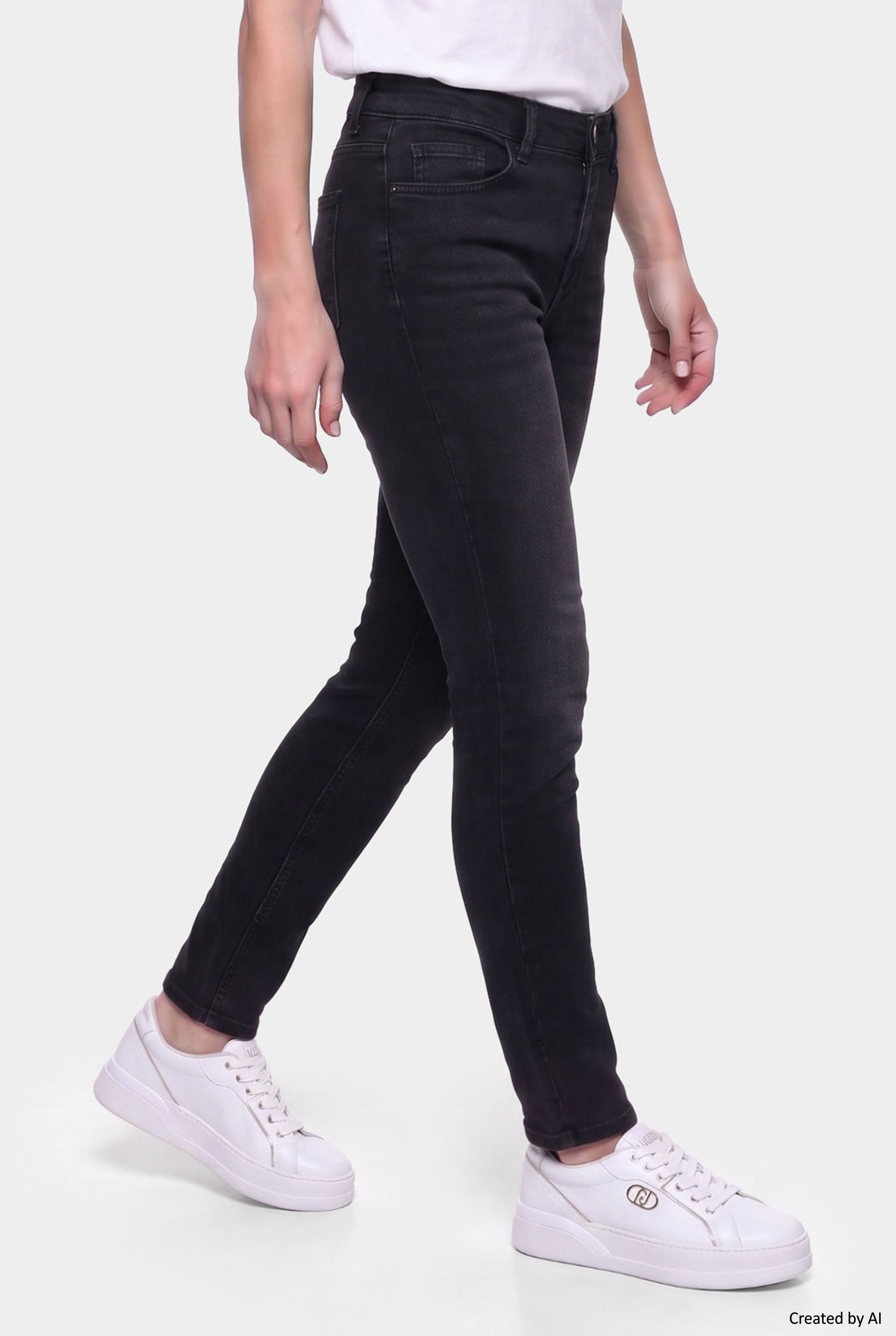 LIU JO Pantalone donna denim nero
