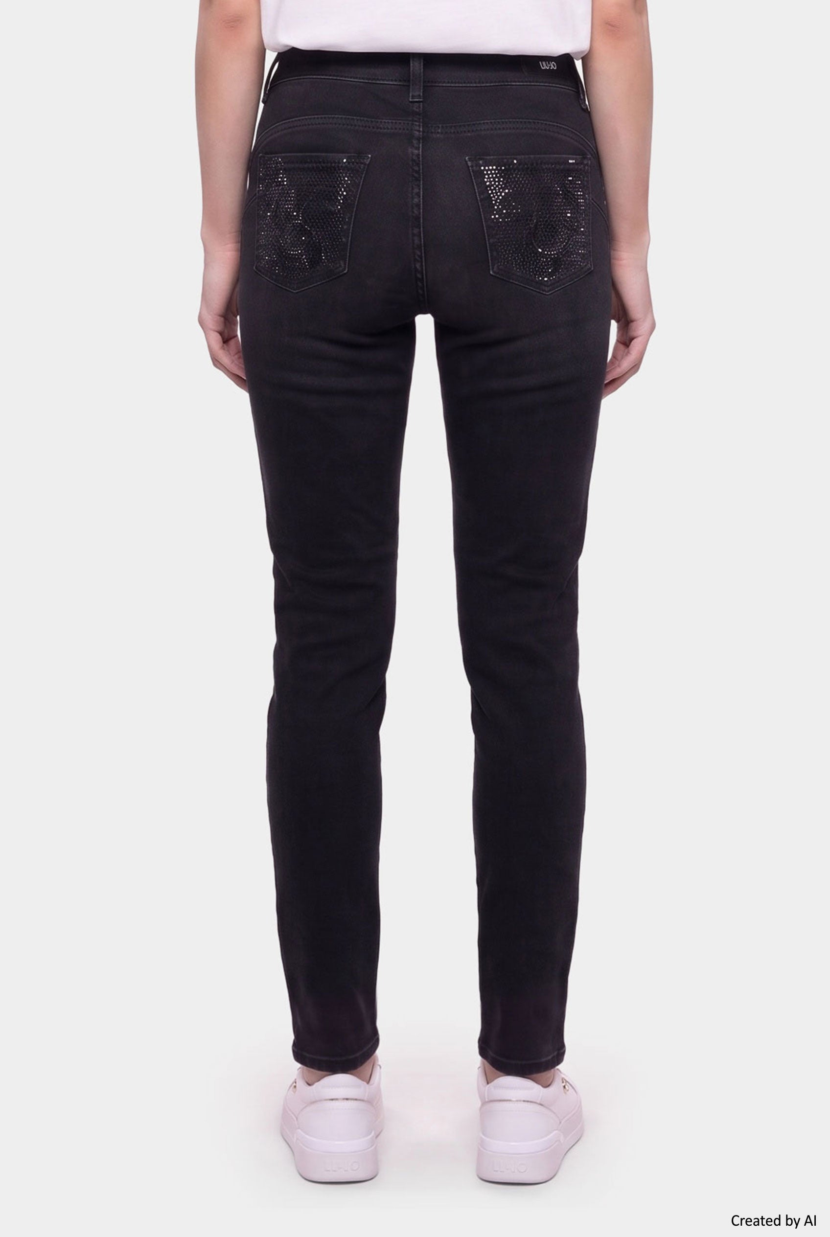 LIU JO Pantalone donna denim nero