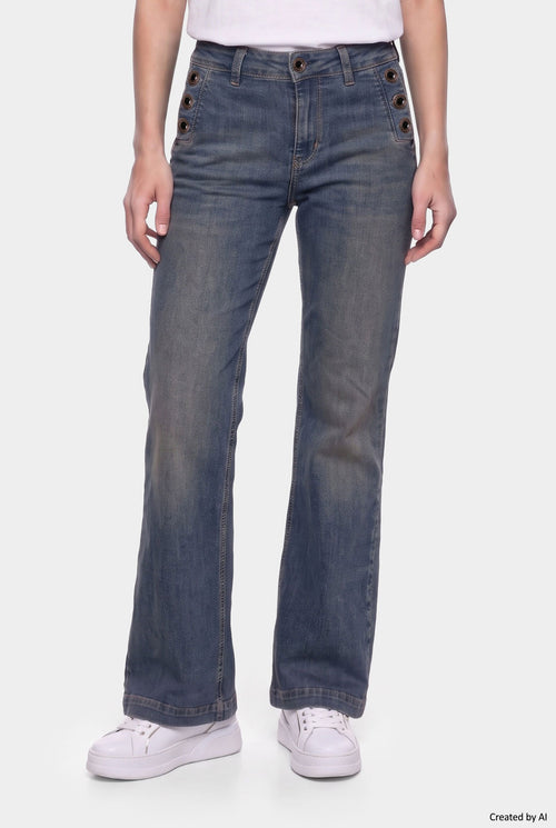LIU JO Pantalone donna denim blu