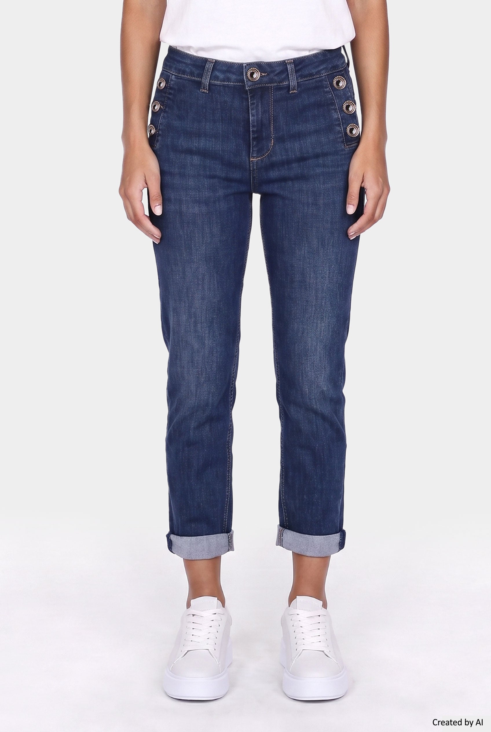 LIU JO Pantalone donna denim blu