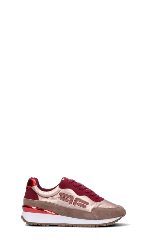 FORNARINA Sneaker donna rossa/grigia in pelle