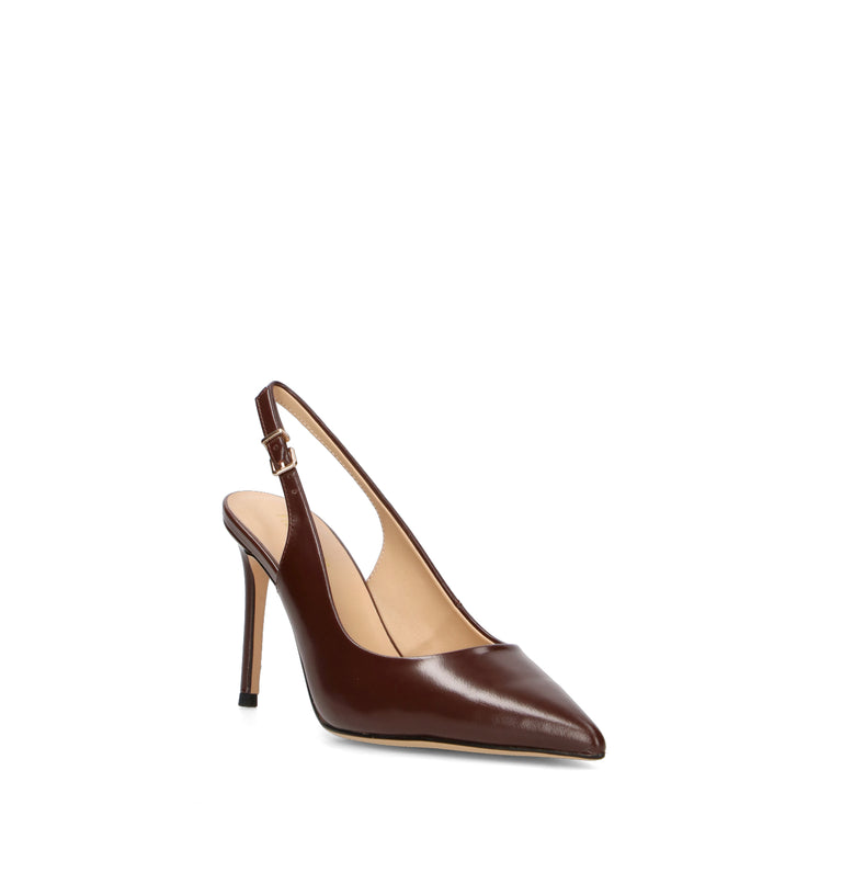 VIOLABLU' Slingback donna marrone in pelle