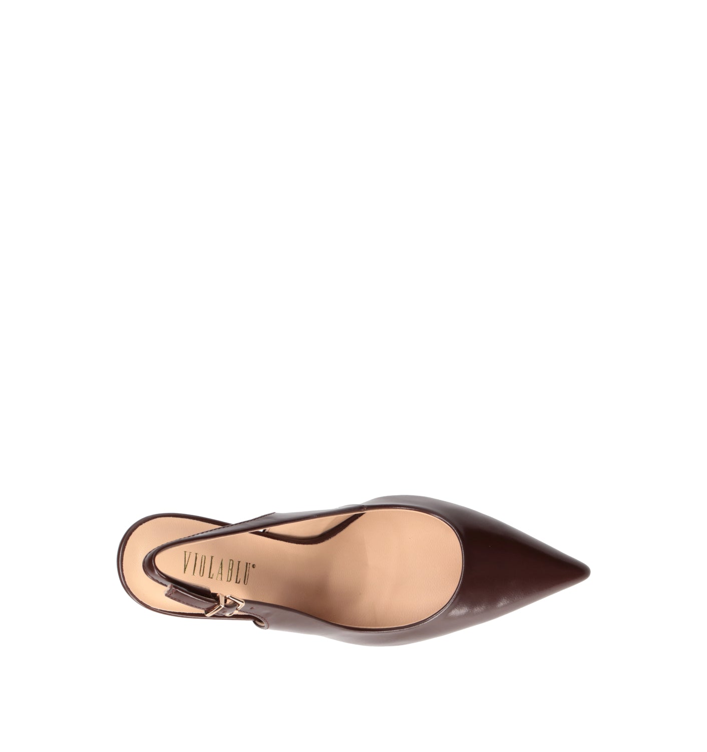 VIOLABLU' Slingback donna marrone in pelle