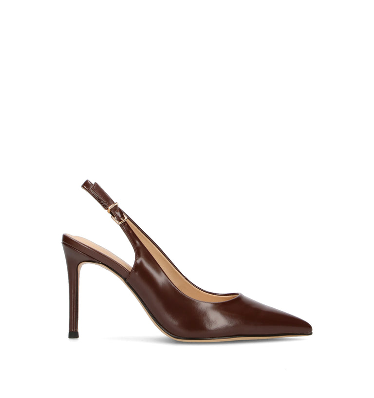 VIOLABLU' Slingback donna marrone in pelle
