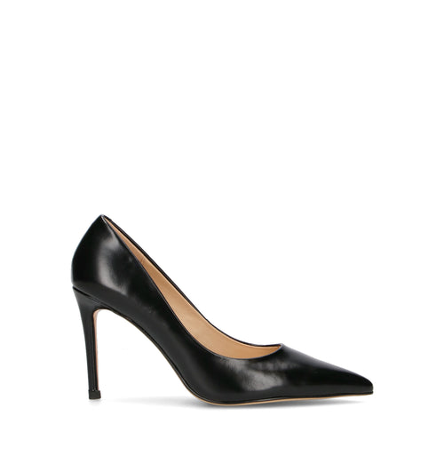 VIOLABLU' Décolleté donna nero in pelle