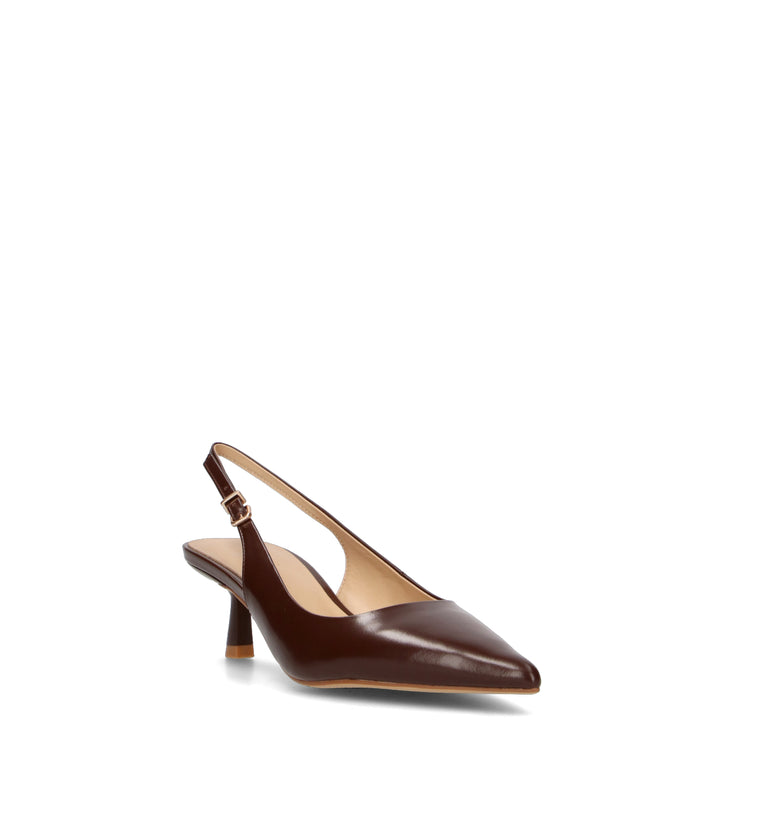 VIOLABLU' Slingback donna marrone in pelle
