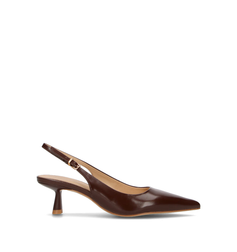 VIOLABLU' Slingback donna marrone in pelle