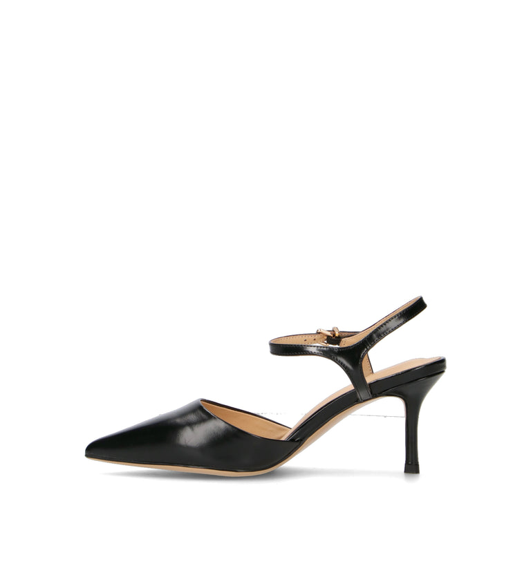 VIOLABLU' Slingback donna nera in pelle