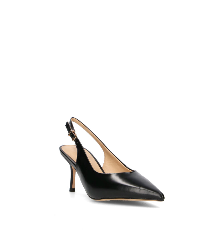 VIOLABLU' Slingback donna nera in pelle