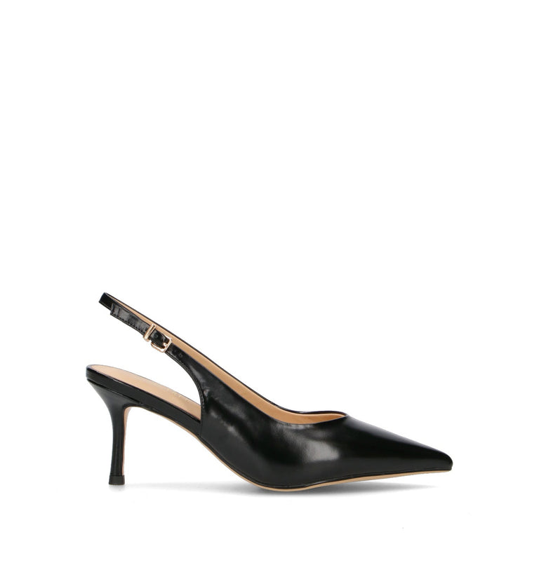 VIOLABLU' Slingback donna nera in pelle