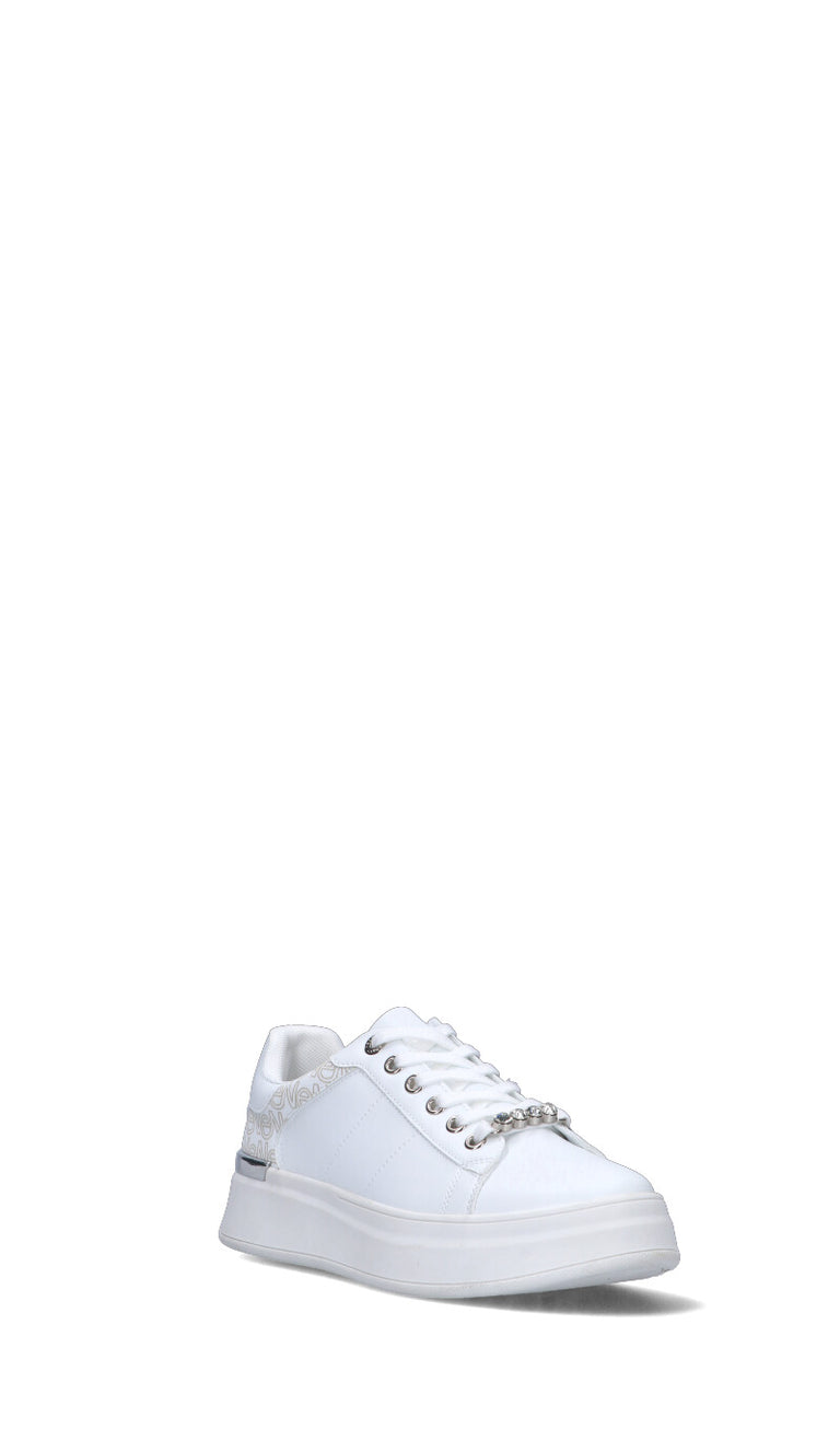 VIOLABLU' Sneaker donna bianca/argento in pelle
