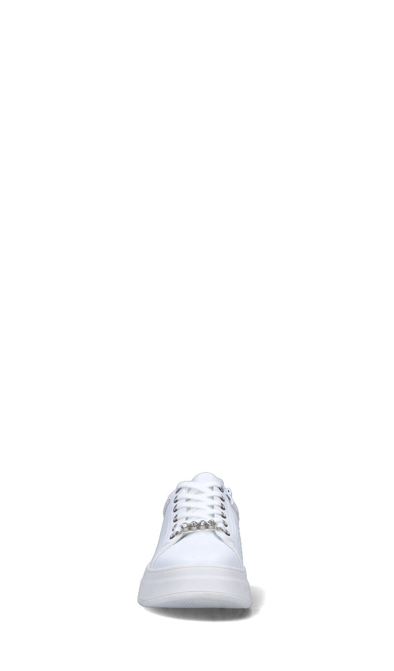 VIOLABLU' Sneaker donna bianca/argento in pelle
