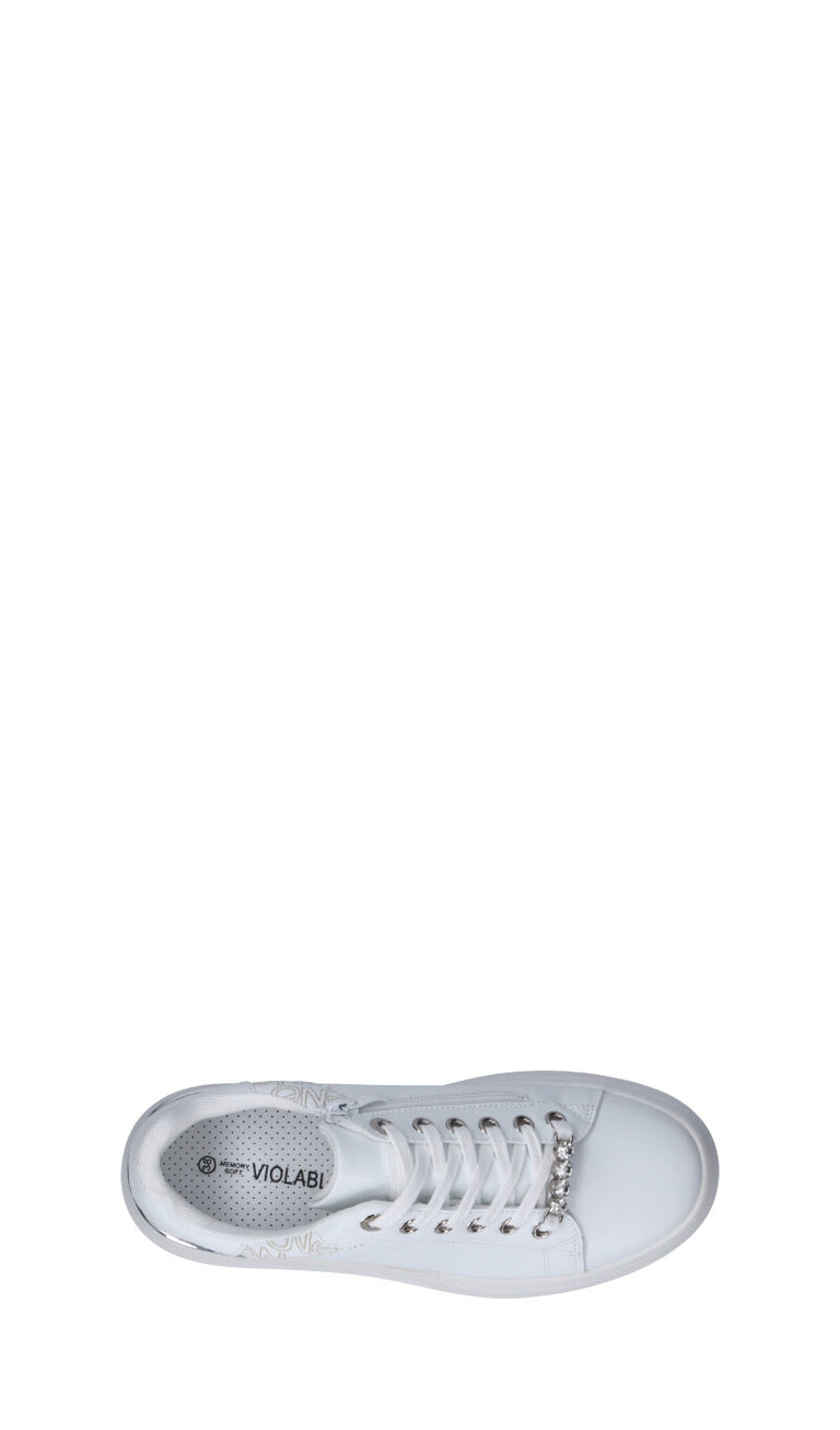 VIOLABLU' Sneaker donna bianca in pelle