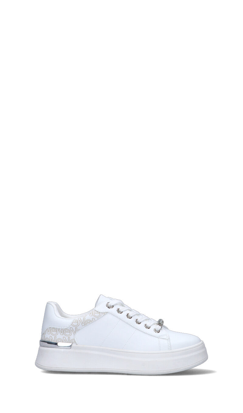 VIOLABLU' Sneaker donna bianca/argento in pelle