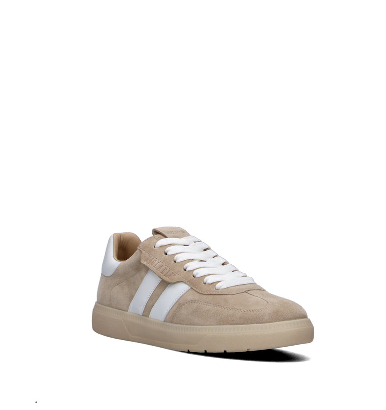VIOLABLU' Sneaker donna beige/bianca in suede