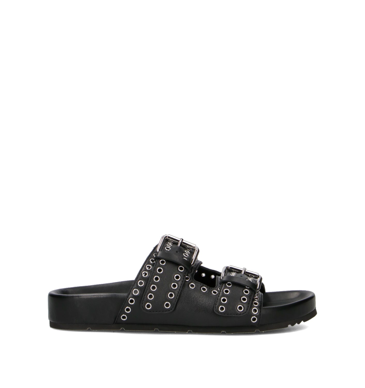 VIOLABLU' Ciabatta donna nera in pelle
