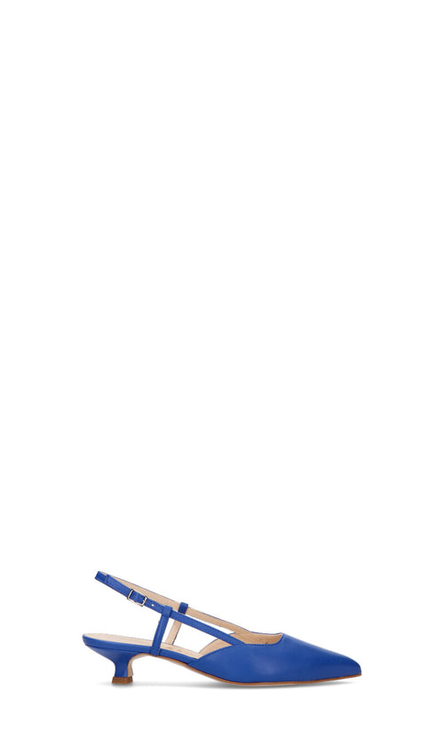 REBECCA VAN DICK Slingback donna blu in pelle