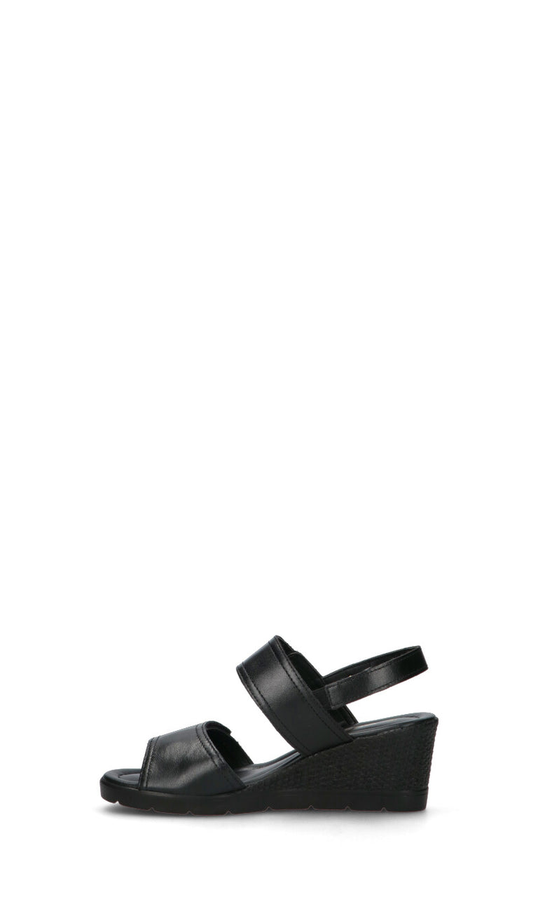 VALLEVERDE Scarpa comfort donna nera in pelle