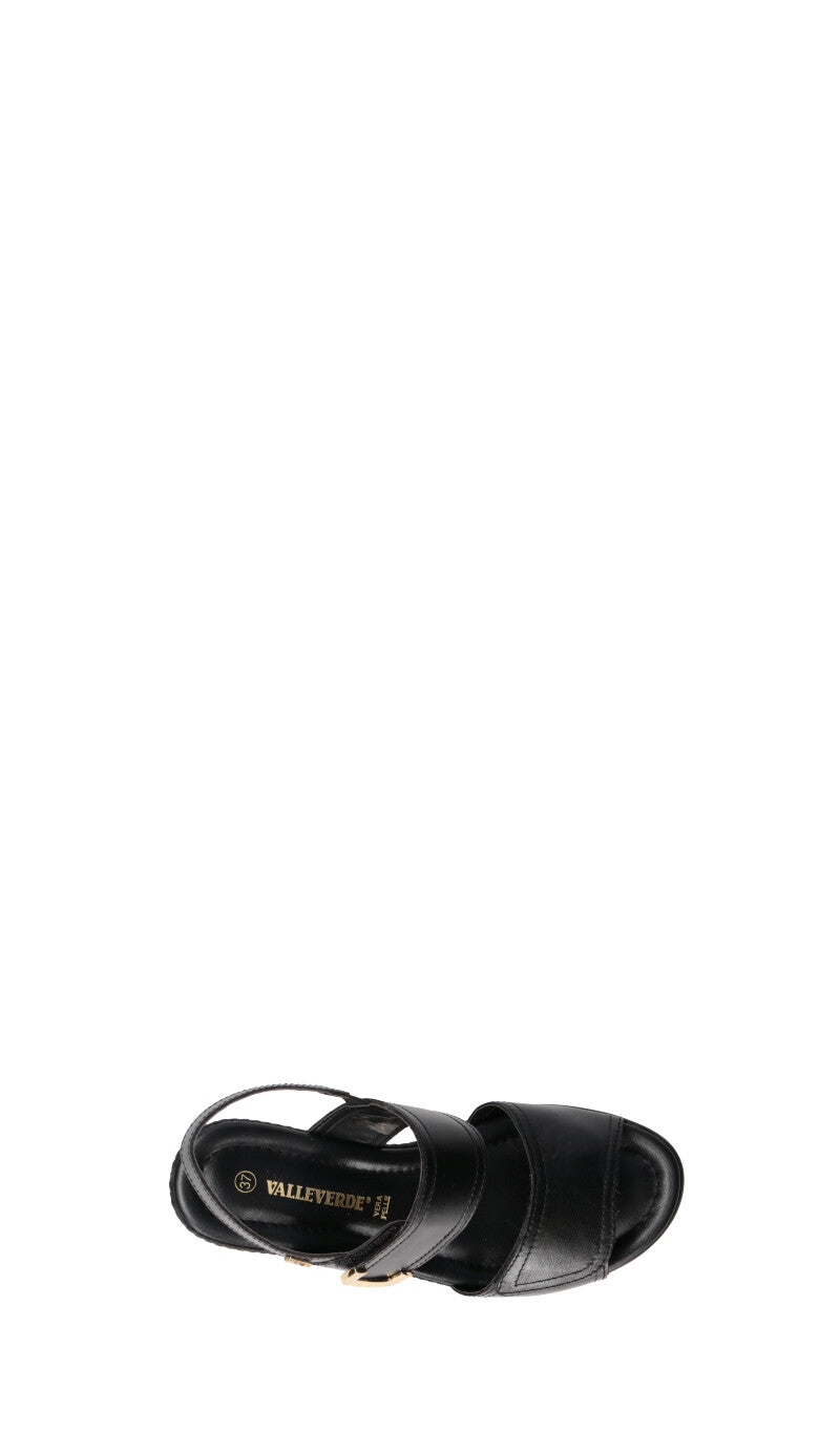 VALLEVERDE Scarpa comfort donna nera in pelle