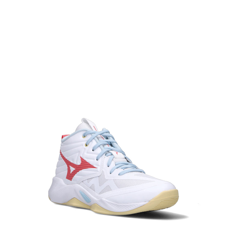 MIZUNO WAVE MOMENTUM PRO MID Scarpa pallavolo donna bianca