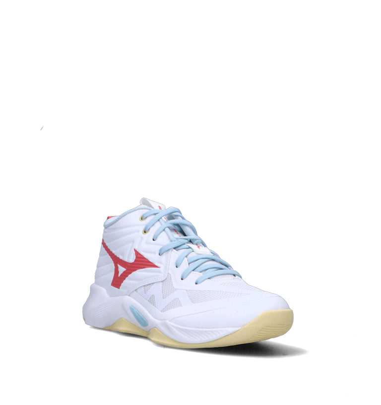 MIZUNO WAVE MOMENTUM PRO MID Scarpa pallavolo donna bianca