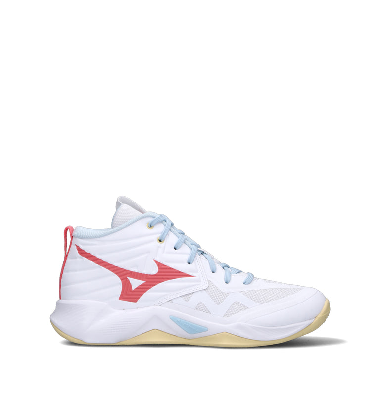 MIZUNO WAVE MOMENTUM PRO MID Scarpa pallavolo donna bianca