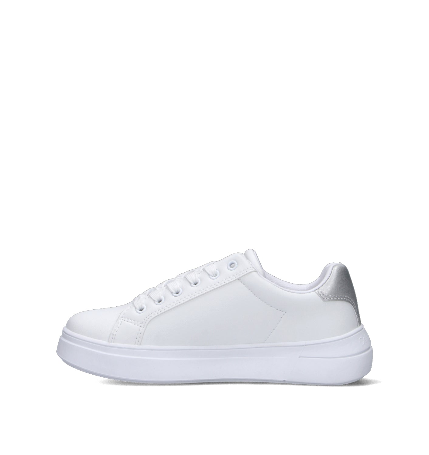 CALVIN KLEIN Sneaker ragazza bianca/argento