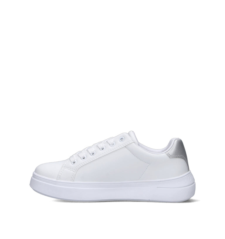 CALVIN KLEIN Sneaker ragazza bianca/argento