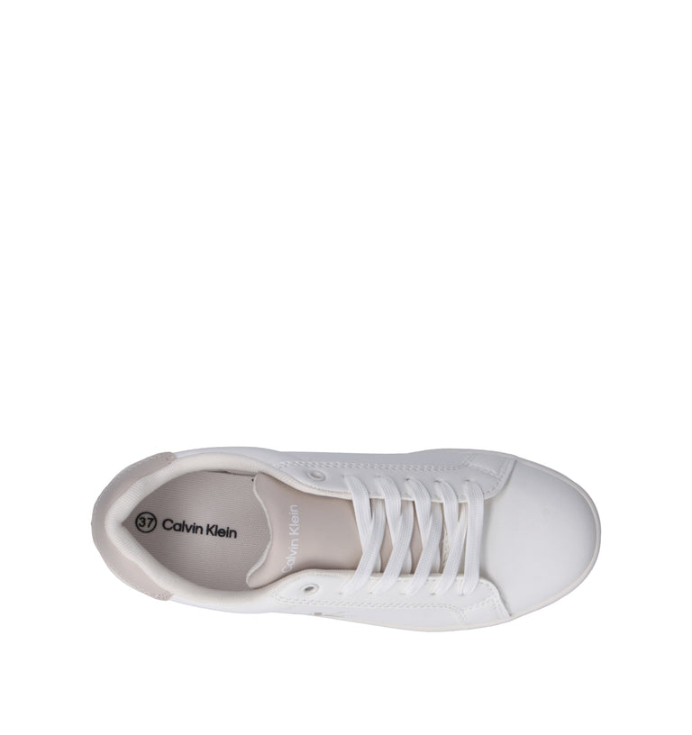 CALVIN KLEIN Sneaker donna bianca/beige