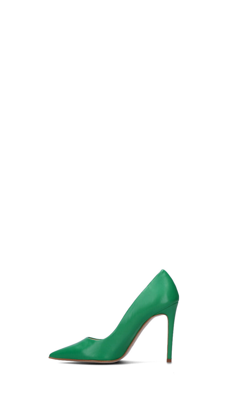 REBECCA VAN DICK Decollete donna verde in pelle