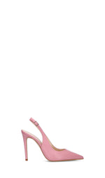 REBECCA VAN DIK Slingback donna rosa in pelle