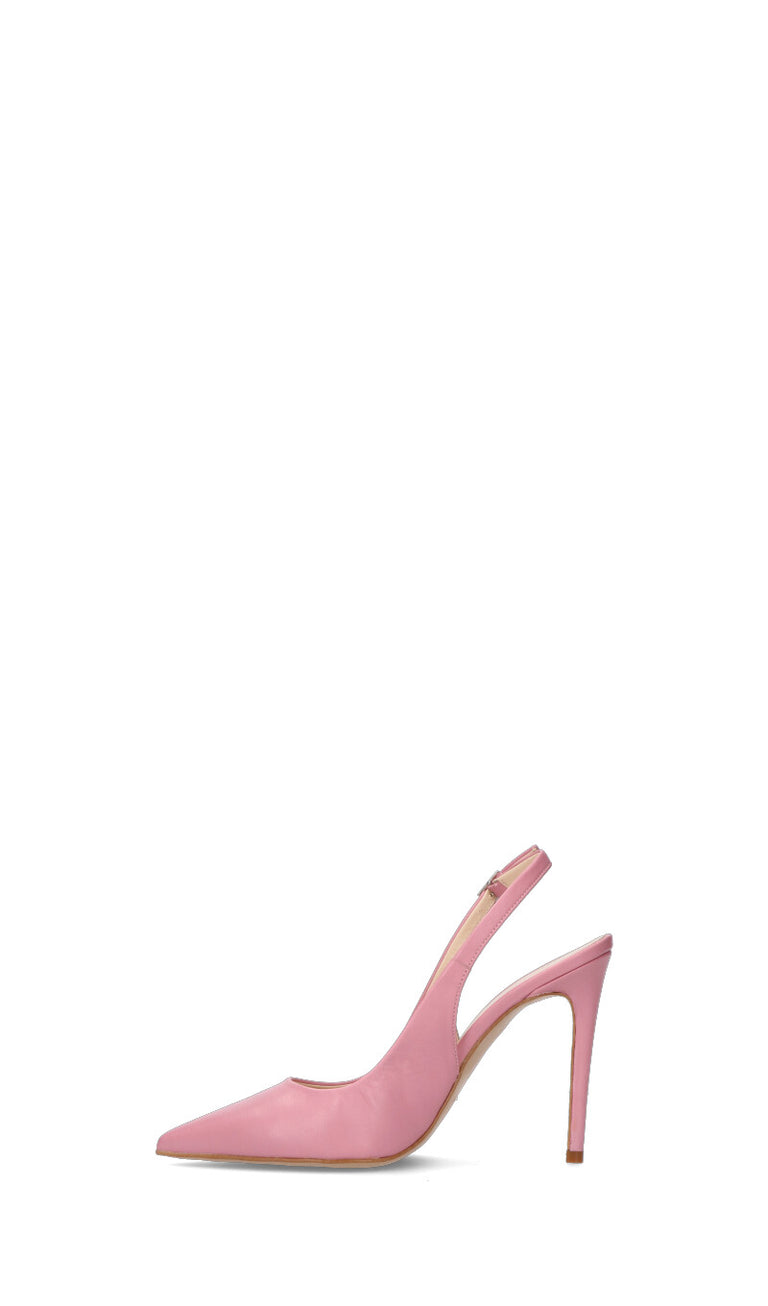 REBECCA VAN DIK Slingback donna rosa in pelle